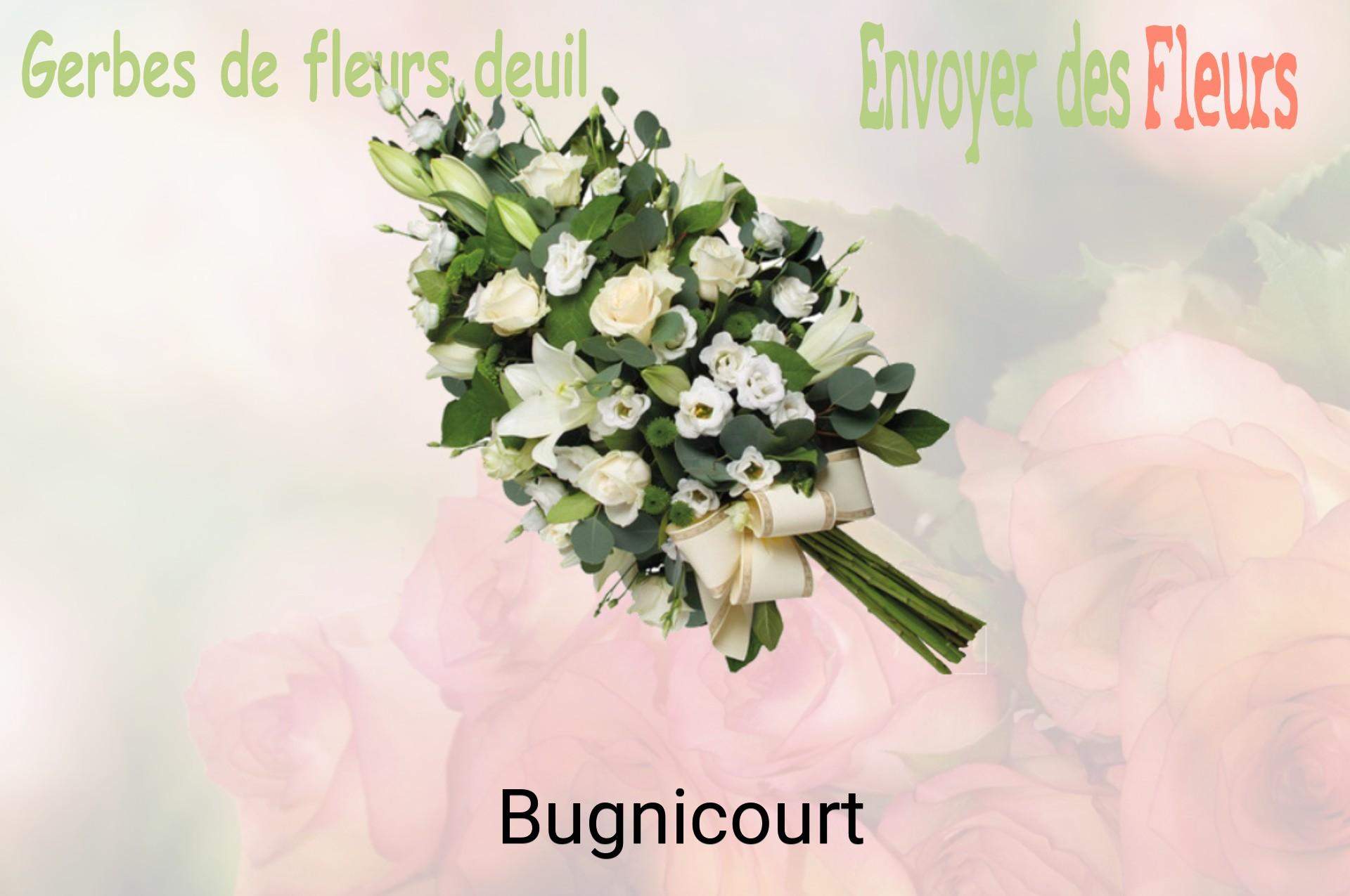 Gerbe de fleurs de deuil livrée à Bugnicourt